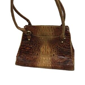 Brahmin Vintage Limited Edition Pecan Toasted Almond Italian Leather Handbag